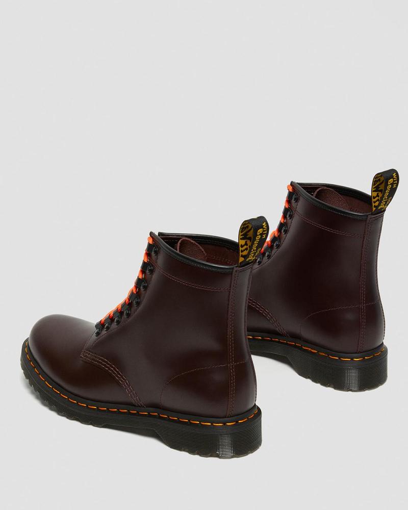 Dr Martens 1460 Ben Smooth Leren Veterlaarzen Heren Rood | NL 307KOR